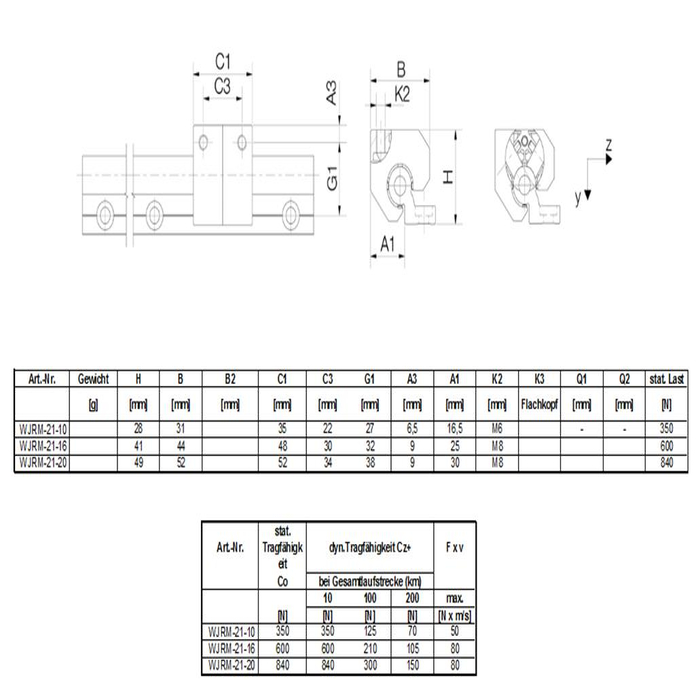 Lagers met behuizing voor as 16mm,2 rollen