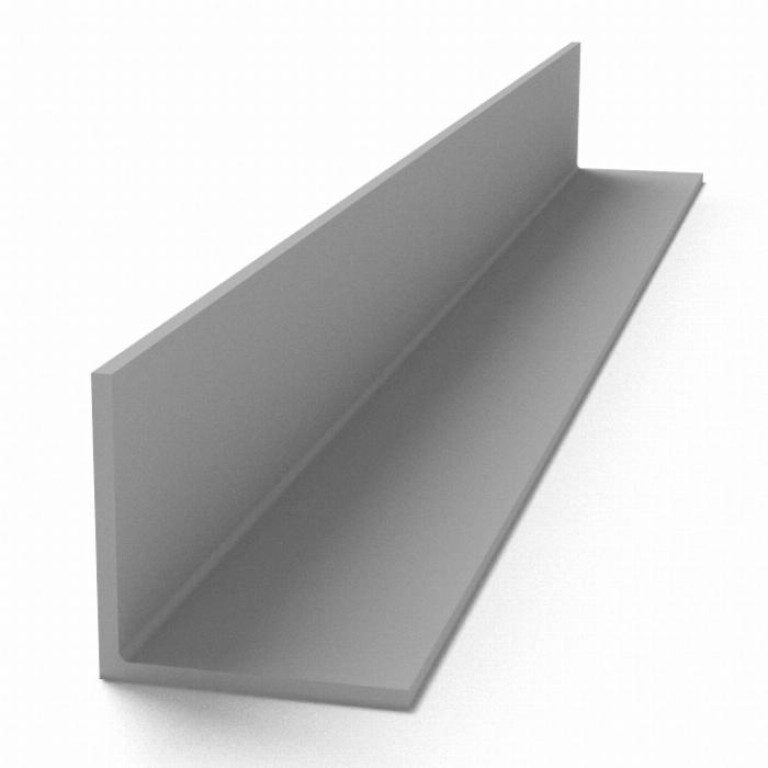 Angle bar not anodized 80x80x3mm