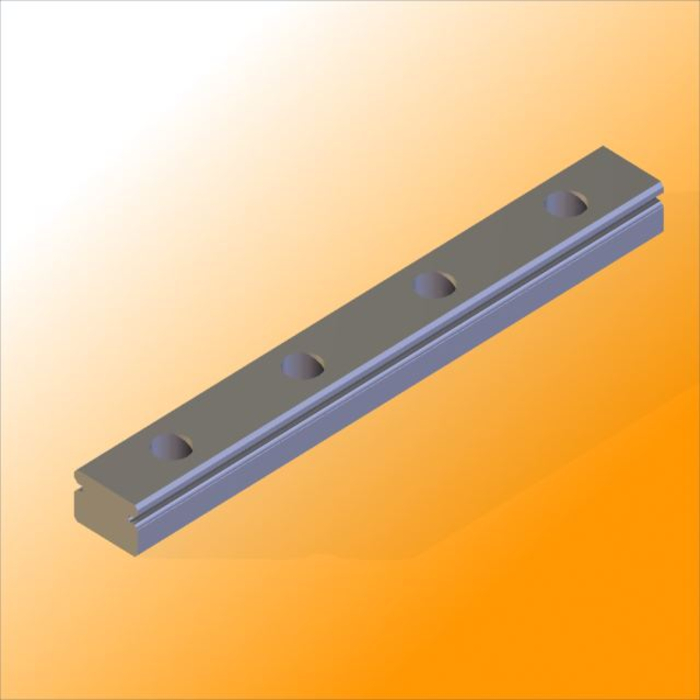 Inox linear guide rail Miniature MR12M-N, L = ~1000mm (factory length)