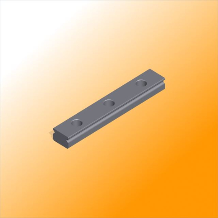 RVS lineaire geleiderail Miniatuur MR12M-N, L = 300mm